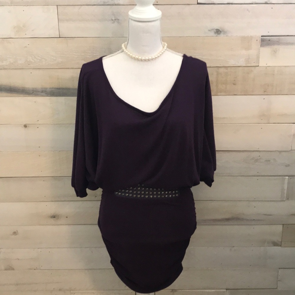 ⚜️ Body Central Purple Ornate Dress - Size M
